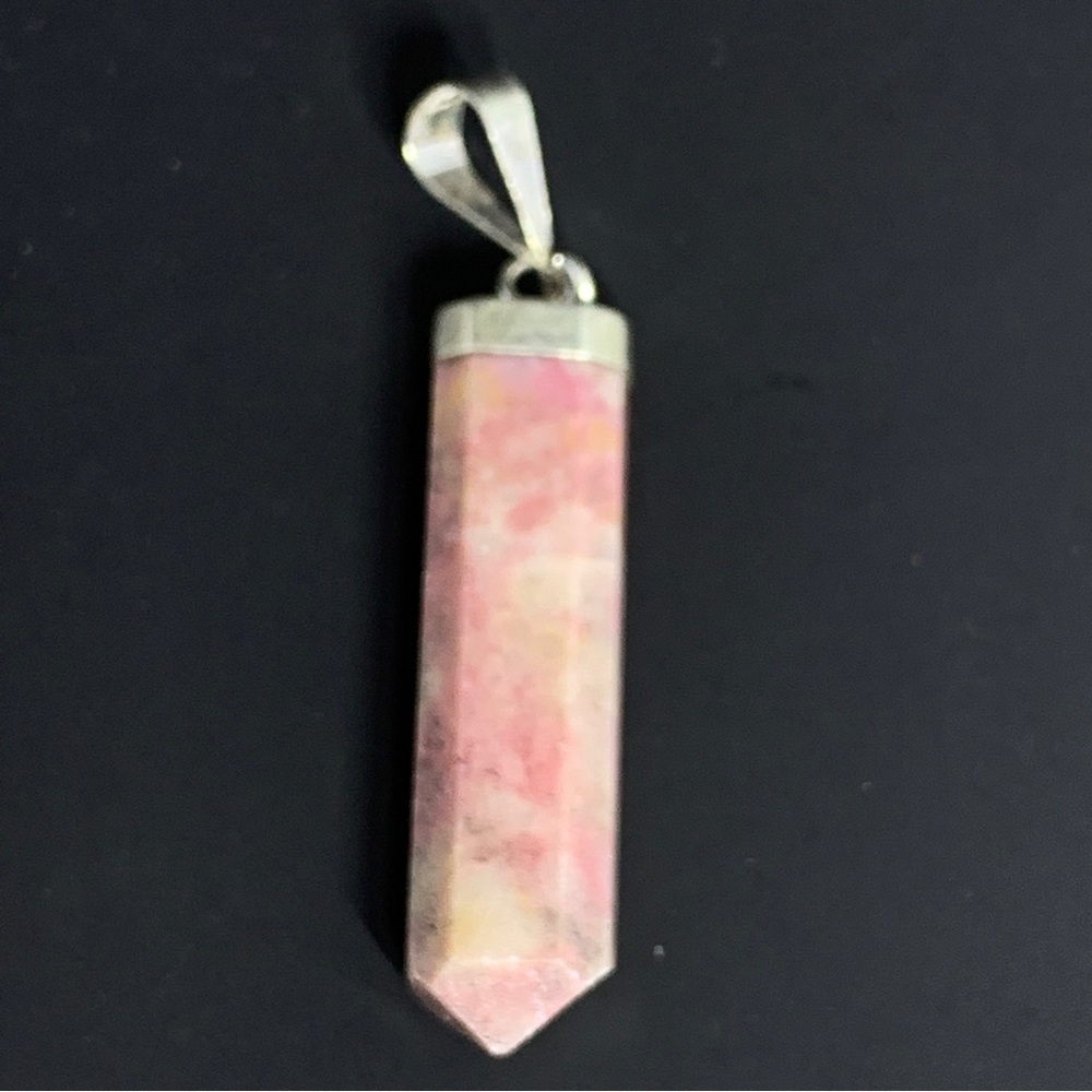 Natural Rhodonite 925 Silver Pendants NWOT - Picture 10 of 16
